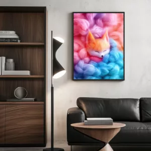 sleeping fox poster affordable