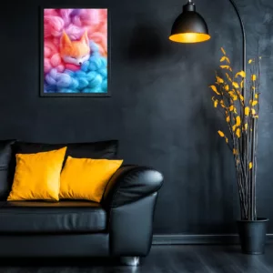 sleeping fox poster animal