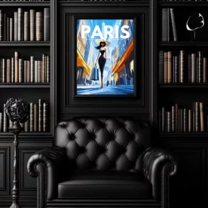 Biarritz poster Art illustration wall