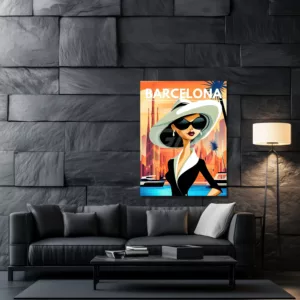 Barcelona poster Art illustration buy