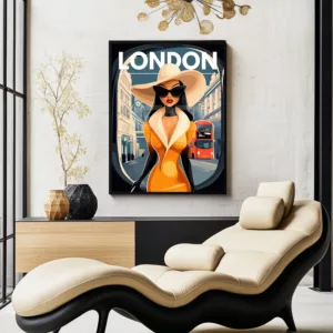 retro london poster