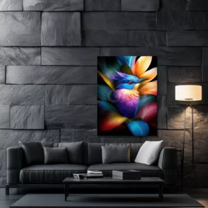 Colorful bird poster affordable