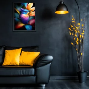 Colorful bird poster design