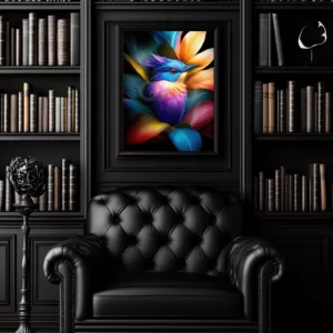 Colorful bird poster worldwide