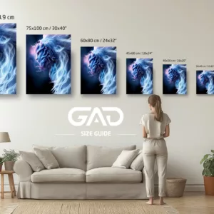 Fantasy art poster sizes