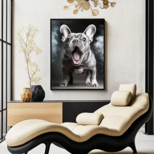 french bulldog poster print