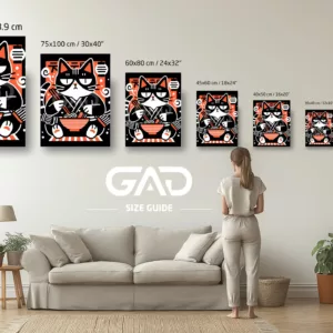 Ramen Neko Poster size