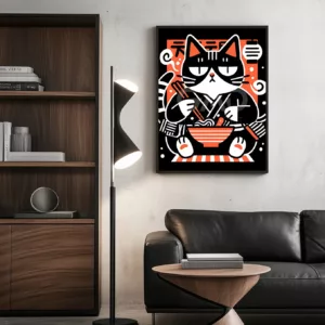 Ramen Neko Poster prints