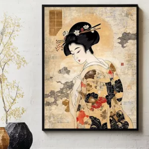 Edo-period Oiran Poster