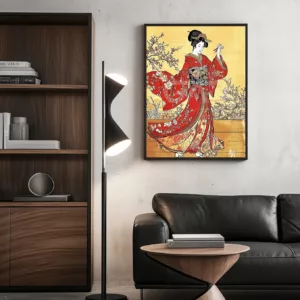 Geisha Oiran Poster wall art