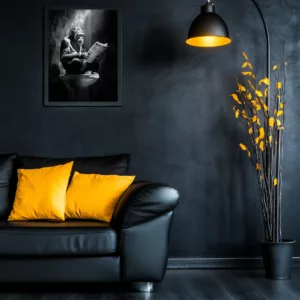 Chimpanzee Toilet Poster affordable