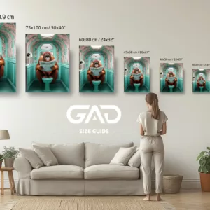 Orangutan Toilet Poster size