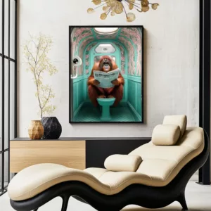 Orangutan Toilet Poster art