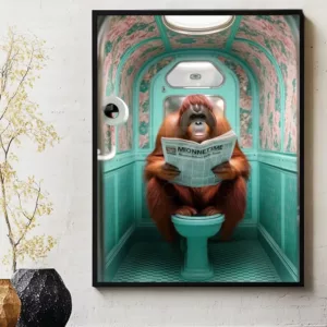 Orangutan Toilet Poster