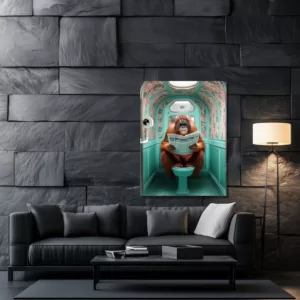 Orangutan Toilet Poster wall art