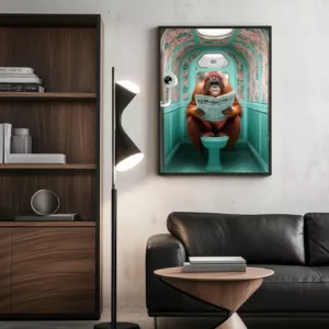 Orangutan Toilet Poster world