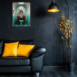 Orangutan Toilet Poster worldwide