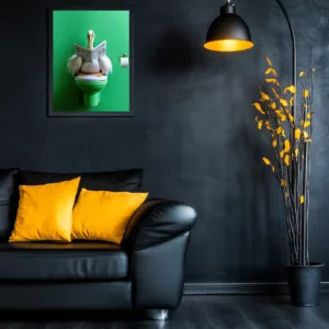 Pelican Toilet Poster affordable