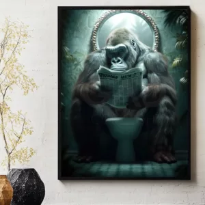 Gorilla Toilet Poster