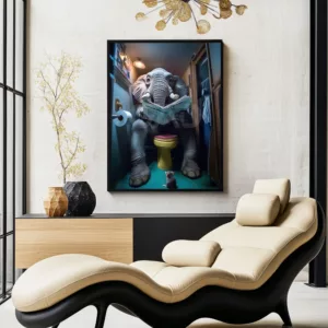 Elephant Toilet Poster buy online