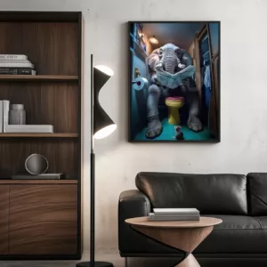 Elephant Toilet Poster lol